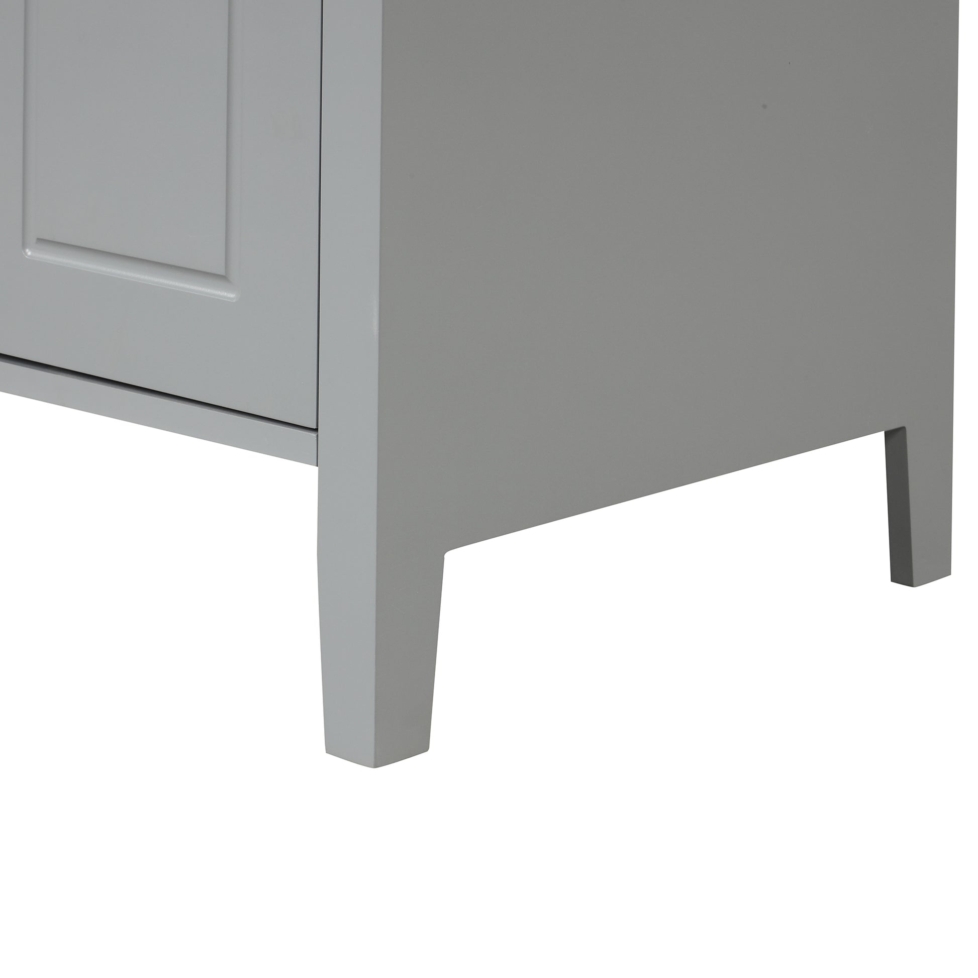 24" Bathroom Vanity with Sink, Bathroom Vanity Cabinet grey-solid wood+mdf