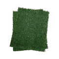 2PCS Realistic Artificial Grass Rug for Pet Potty green-polyethylene