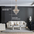 Gold Crystal Chandeliers,Large Contemporary Luxury gold-luxury-iron