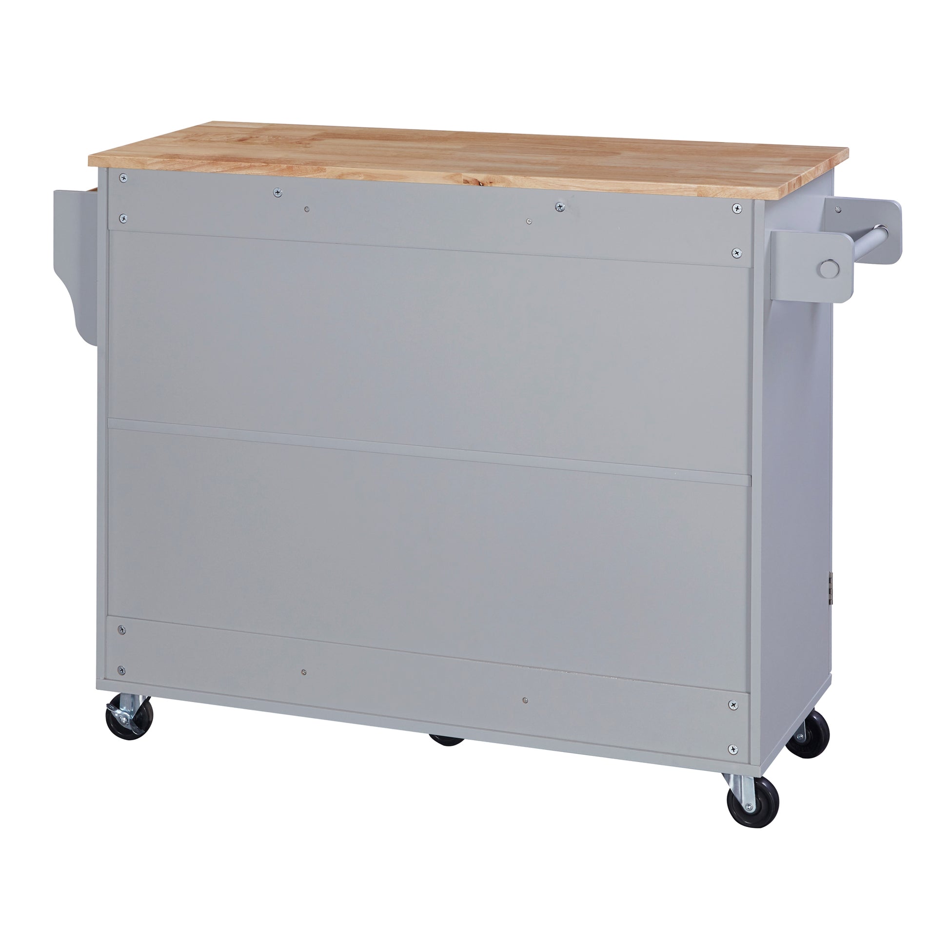 K&K Rolling Kitchen Island with Storage, Kitchen Cart