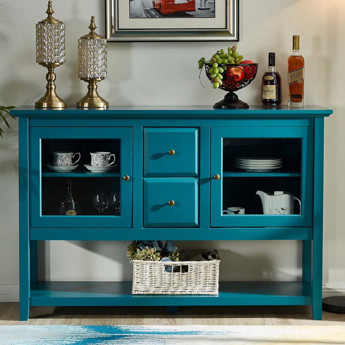 52" Modern Sideboard Storage With Adjustable