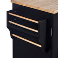 K&K Rolling Kitchen Island with Storage, Kitchen Cart