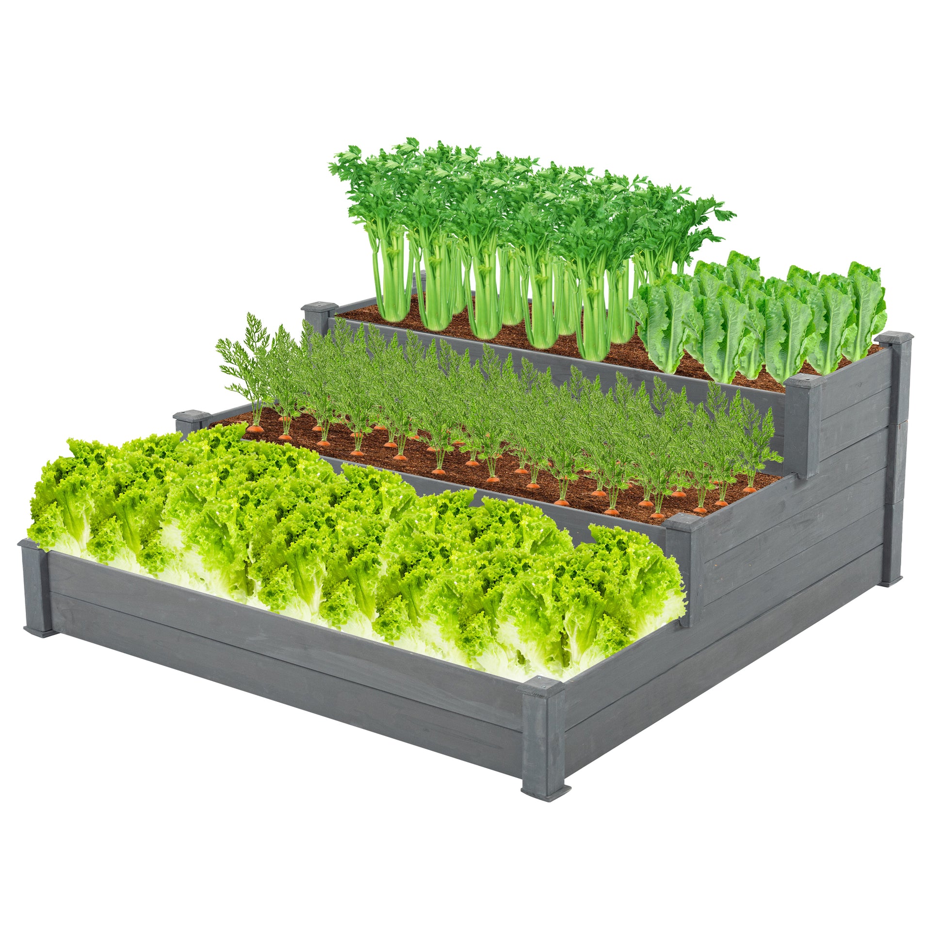 48.6 X 48.6 X 21In Raised Garden Bed Horticulture