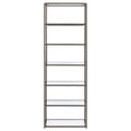 Black Nickel 6 Tier Bookcase