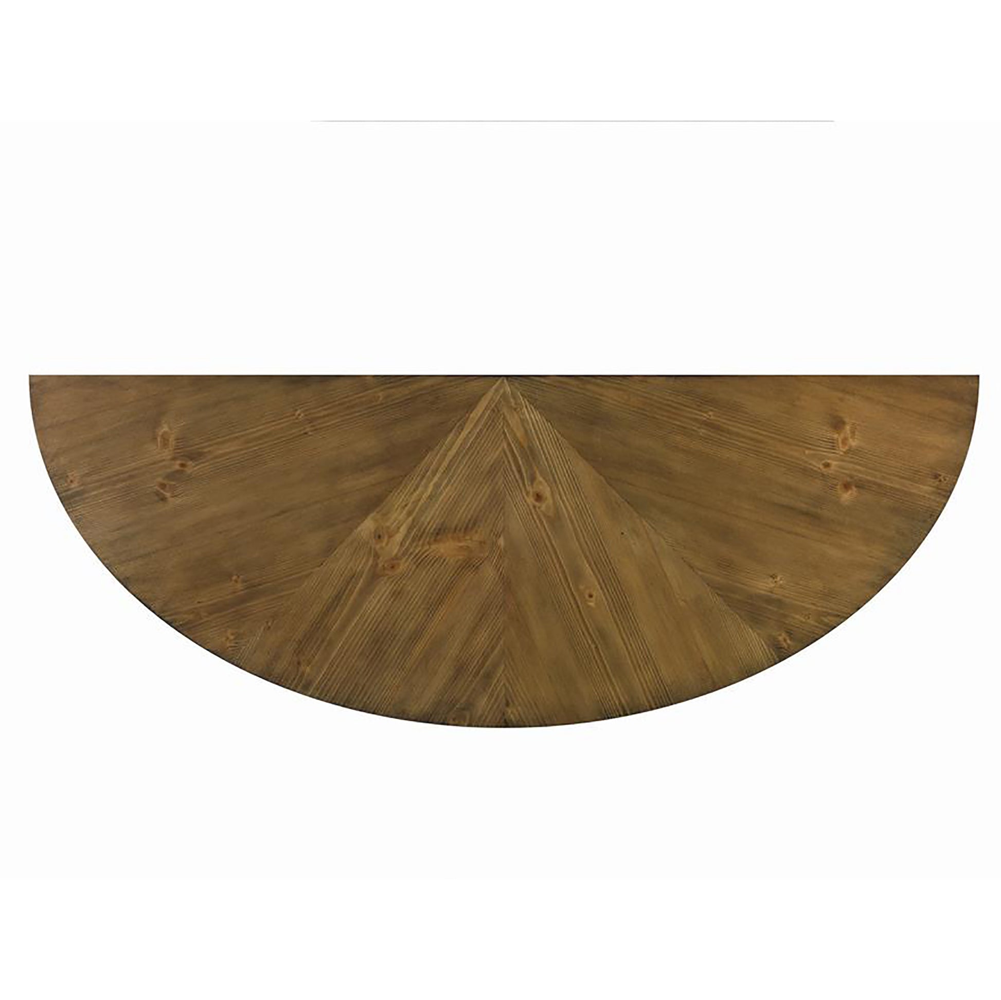 Dark Brown Semicircle Sofa Table