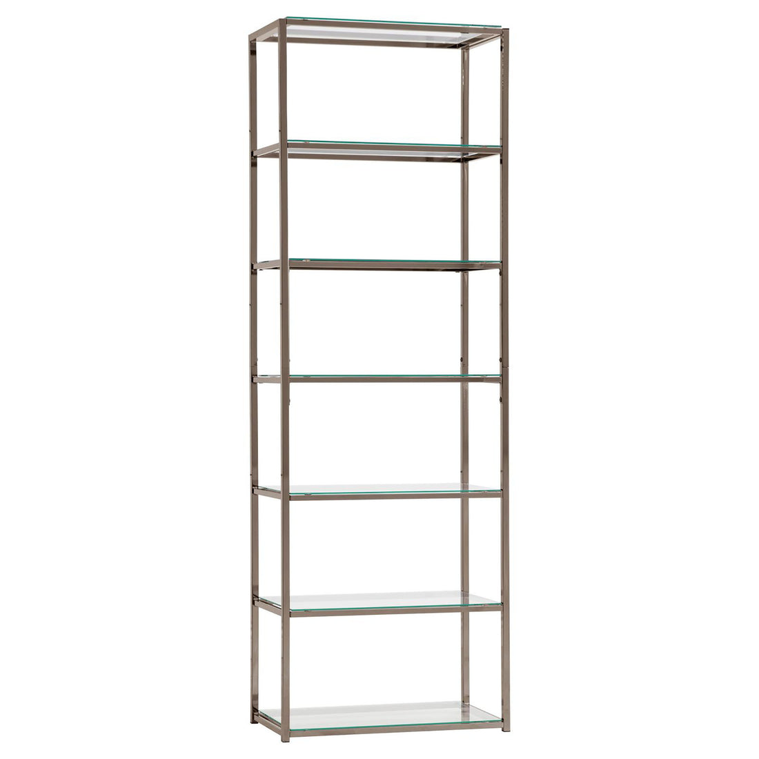 Black Nickel 6 Tier Bookcase