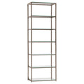 Black Nickel 6 Tier Bookcase