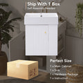 Video 21.6inch Modern Floating Bathroom Vanity with white-ceramic+mdf