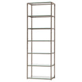 Black Nickel 6 Tier Bookcase