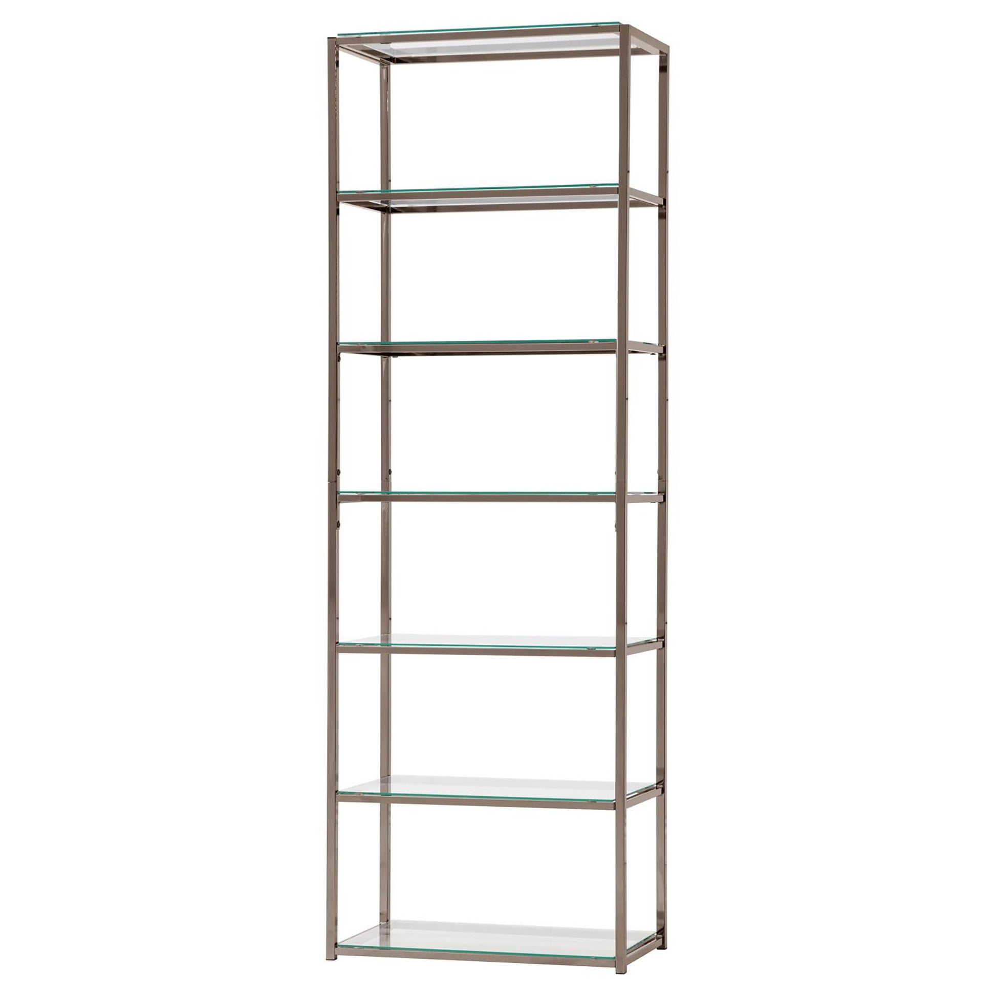 Black Nickel 6 Tier Bookcase