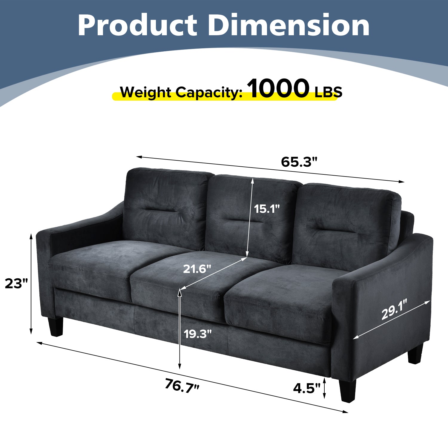 Couch Comfortable Sectional Couches and Sofas for black-wood-primary living