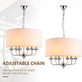 Homcom 6 Light Modern Chandelier Candle Pendant