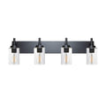 4 Lights Bathroom Vanity Light Fixture Black