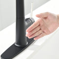 Touchless Kitchen Faucet,Hands Free Automatic Smart black-kitchen-contemporary-ceramic-zinc