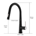 Touchless Kitchen Faucet,Hands Free Automatic Smart black-kitchen-contemporary-ceramic-zinc