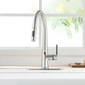 Touchless Kitchen Faucet,Hands Free Automatic Smart brushed nickel-kitchen-contemporary-ceramic-zinc