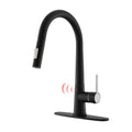 Touchless Kitchen Faucet,Hands Free Automatic Smart black-kitchen-contemporary-ceramic-zinc