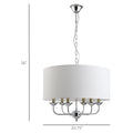 Homcom 6 Light Modern Chandelier Candle Pendant