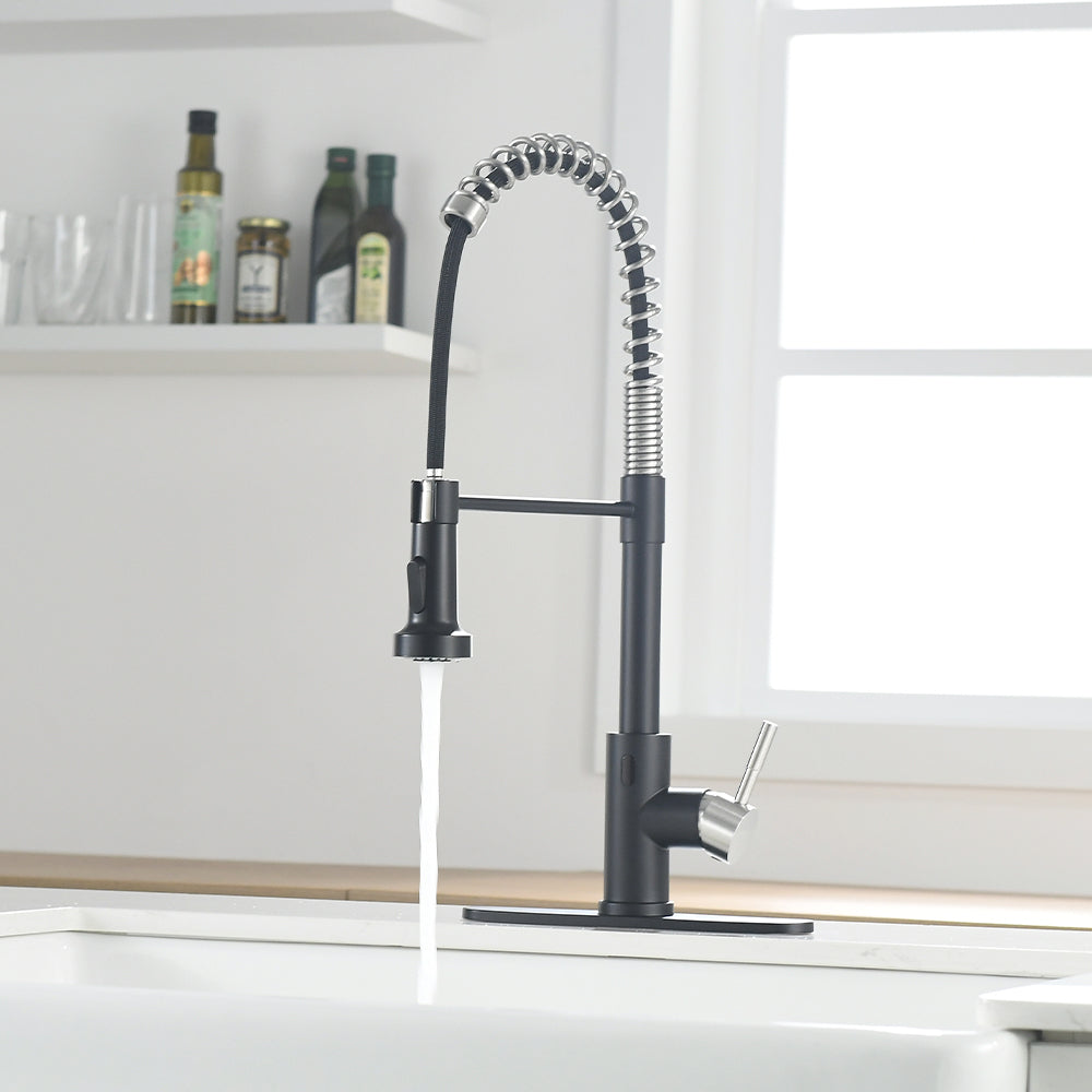 Touchless Kitchen Faucet,Hands Free Automatic Smart black and