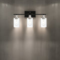 Modern Bathroom Lighting with Clear Glass Shade,