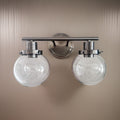 Bathroom Vanity Light Fixtures, 2 Light Black