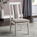 Set of 2 Upholstered Side Chairs in Weathered