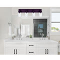 Modern Wall Bathroom Vanity Light Fixture 4 Light