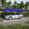 10'x20' EZ Pop Up Canopy Outdoor Portable Party blue-metal