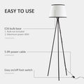 Homcom Modern Tripod Floor Lamp Free Standing