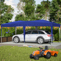 10'x20' EZ Pop Up Canopy Outdoor Portable Party blue-metal