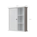 Bathroom Wall Cabinet in White Ready to Assemble white-3-soft close doors-wall mounted-mdf-painted