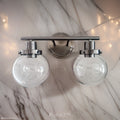 Bathroom Vanity Light Fixtures, 2 Light Black