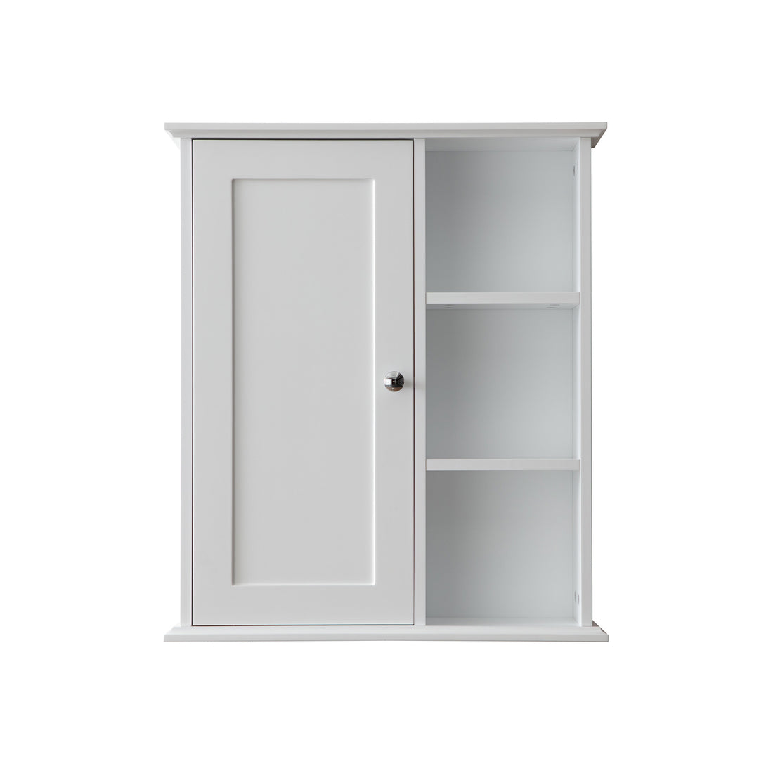 Bathroom Wall Cabinet in Gray Ready to Assemble grey-1-3-soft close doors-wall