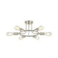 6 Light Modern Sputnik Lights Semi Flush Mount Ceiling brushed nickel-metal