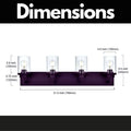 Modern Wall Bathroom Vanity Light Fixture 4 Light