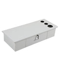 Classic Wall Mounted Styling Station with Drawer and white-particle board