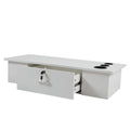 Classic Wall Mounted Styling Station with Drawer and white-particle board