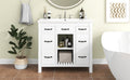 36''Bathroom Vanity with Undermount Sink,Modern 2-white-2-2-adjustable