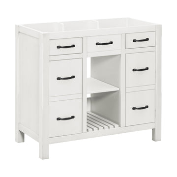 36''Bathroom Vanity without Sink,Modern Bathroom 2-white-2-2-adjustable