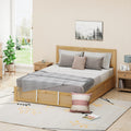 Luxury Queen Size Wood Platform Bed with Hydraulic box spring not