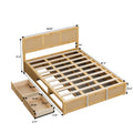 Luxury Queen Size Wood Platform Bed with Hydraulic box spring not