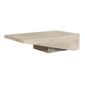 Modern White Washed Solid Wood Coffee Table