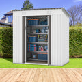 4 x 6 Ft Outdoor Storage Shed, Patio Steel Metal