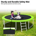 12ft Trampoline Green for Kids & Adults with