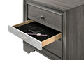 Matrix Traditional 2 Drawers Nightstand made with Wood grey-gray-2 drawers-bedroom-bedside