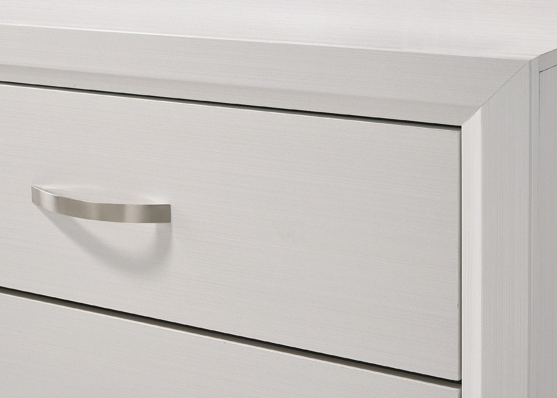 Contemporary 2 Drawer Nightstand End Table White white-wood