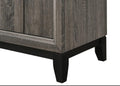 Contemporary 2 Drawer Nightstand End Table Gray Brown brown gray-wood