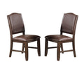 Classic Design Brown Rustic Espresso Finish Faux espresso-brown-dining