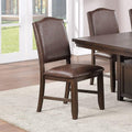 Classic Design Brown Rustic Espresso Finish Faux espresso-brown-dining