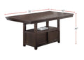 Dining Room Furniture Rustic Espresso Counter Height espresso-wood-dining room-solid